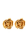 Blumarine post-back floral earrings - Gold