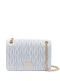 Miu Miu matelassé nappa-leather mini bag - Grey