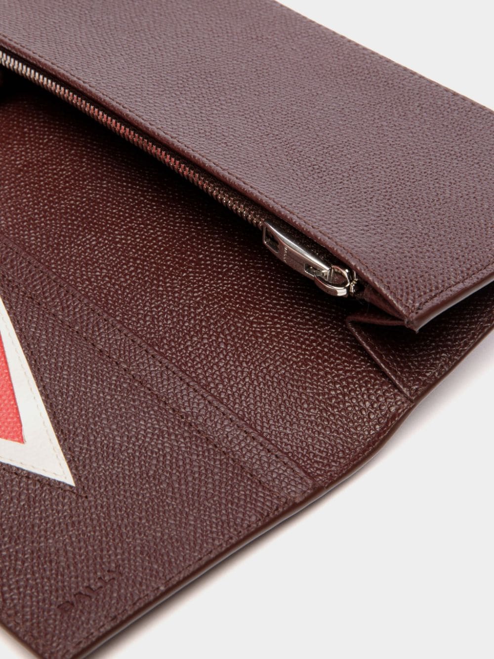 Shop Bally Logo-print Leather Wallet In Brown