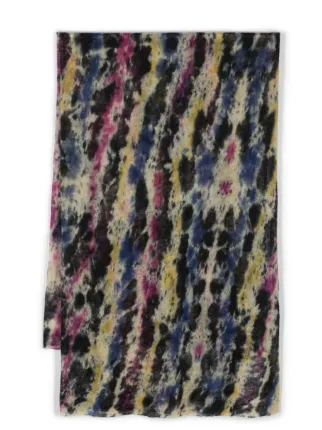 ISABEL MARANT Zephyr Cashmere Scarf Purple FARFETCH