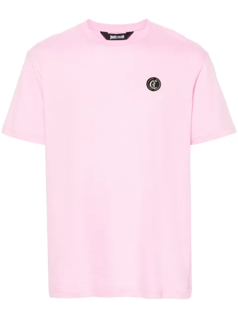 Just Cavalli logo-appliqué T-shirt