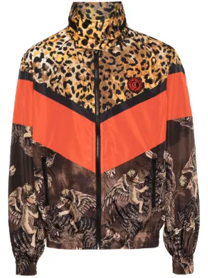 just cavalli ジャストカヴァリ シルク 花柄 コート ジャケット