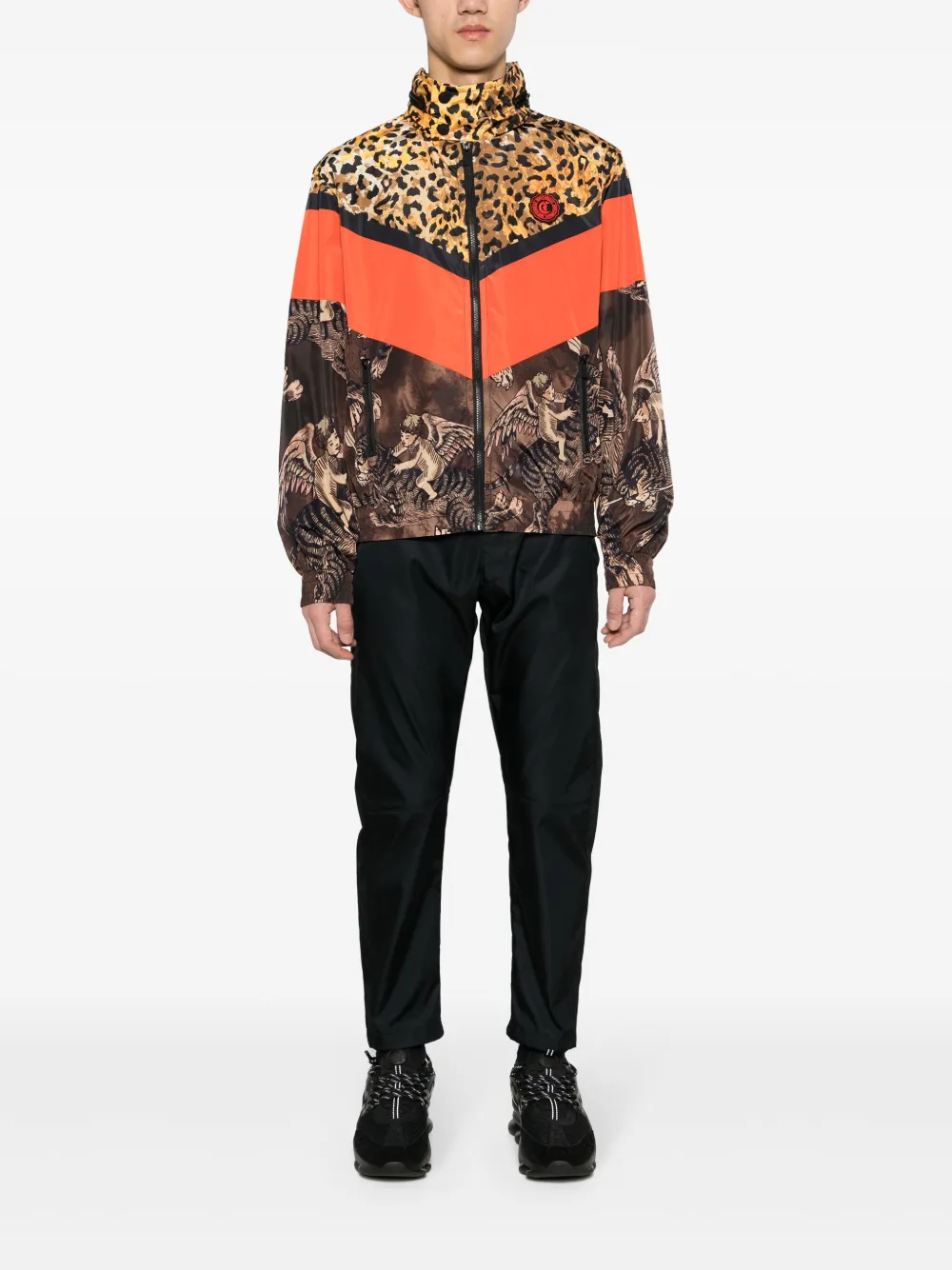 Image 2 of Just Cavalli Angel Tiger-print bomber jacket