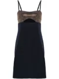Michael Michael Kors rhinestoned cut-out mini dress - Black