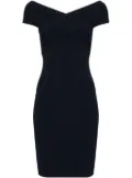 Michael Michael Kors crossover-straps ribbed minidress - Blue