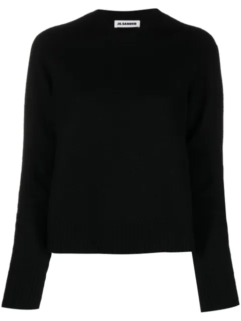 Jil Sander suéter con cuello redondo