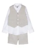 Lapin House checked short set - White