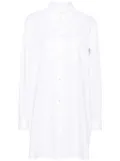 MOSCHINO JEANS cotton shirt dress - White