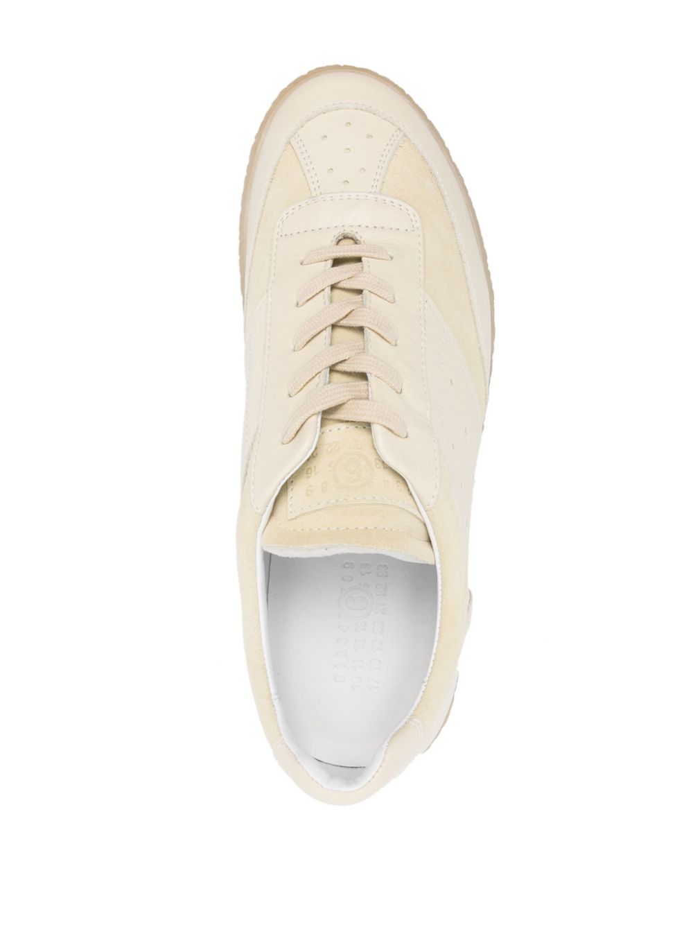 MM6 Maison Margiela Replica panelled leather sneakers Men