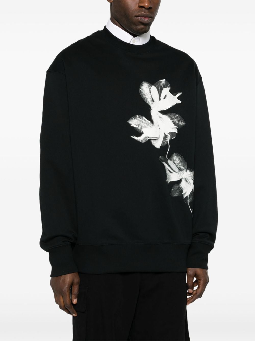 Y-3 Sweater met bloemenprint Zwart