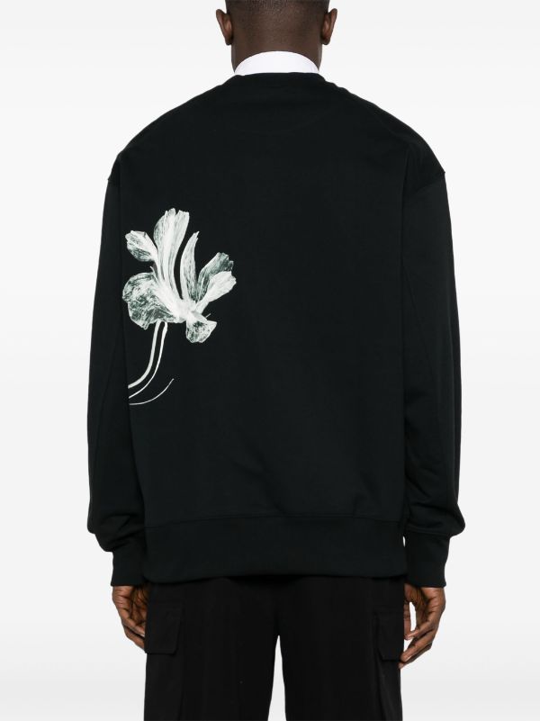 Y-3 GFX floral-print Sweatshirt - Farfetch