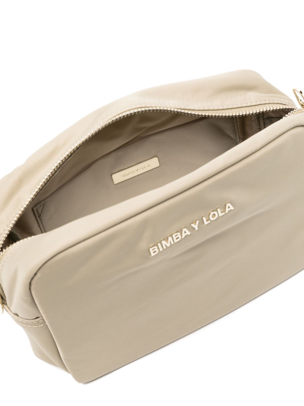 Bimba y Lola Crossbodytas met logo Beige