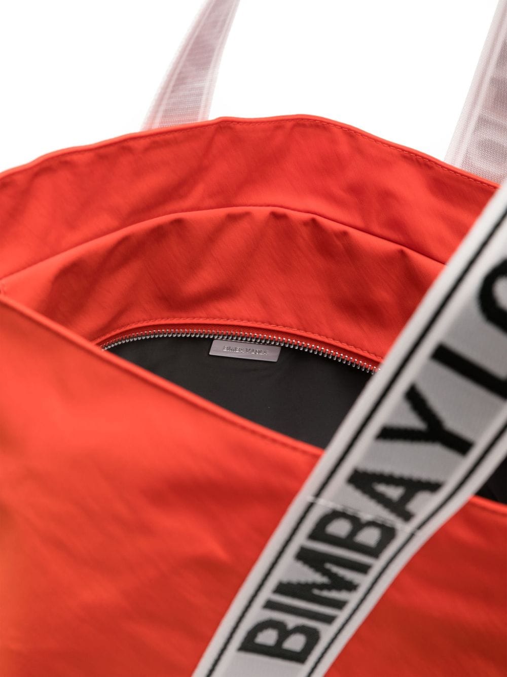 Shop Bimba Y Lola Maxi Logo-embroidered Shoulder Bag In Red