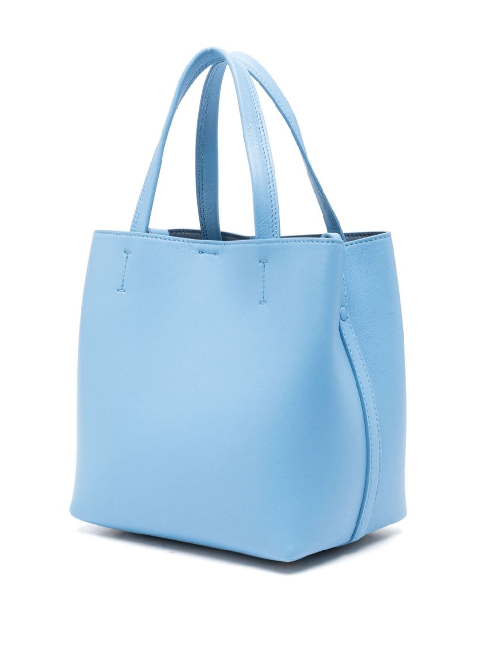 Shop Bimba Y Lola Small Chihuahua Leather Tote Bag In Blue