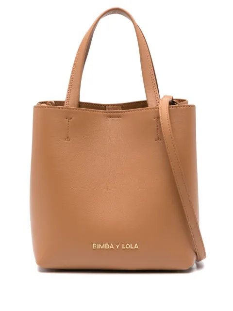 Bimba y Lola small Chihuahua leather tote bag