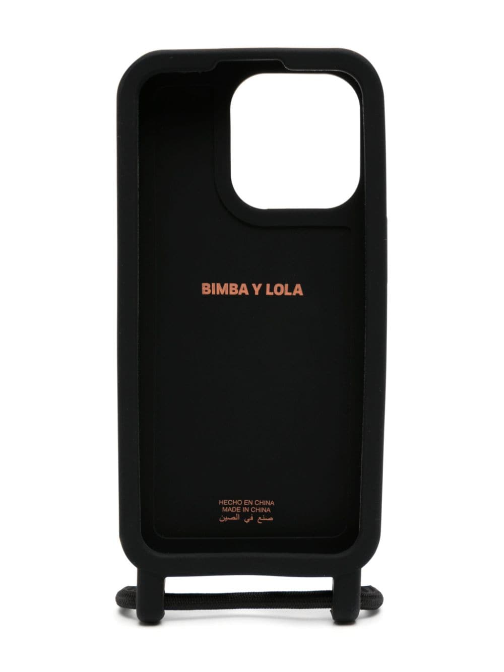 Shop Bimba Y Lola Iphone 14 Pro Logo-embossed Case In Black