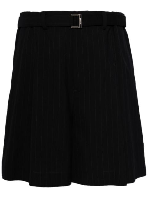 sacai pinstripe-print bermuda shorts