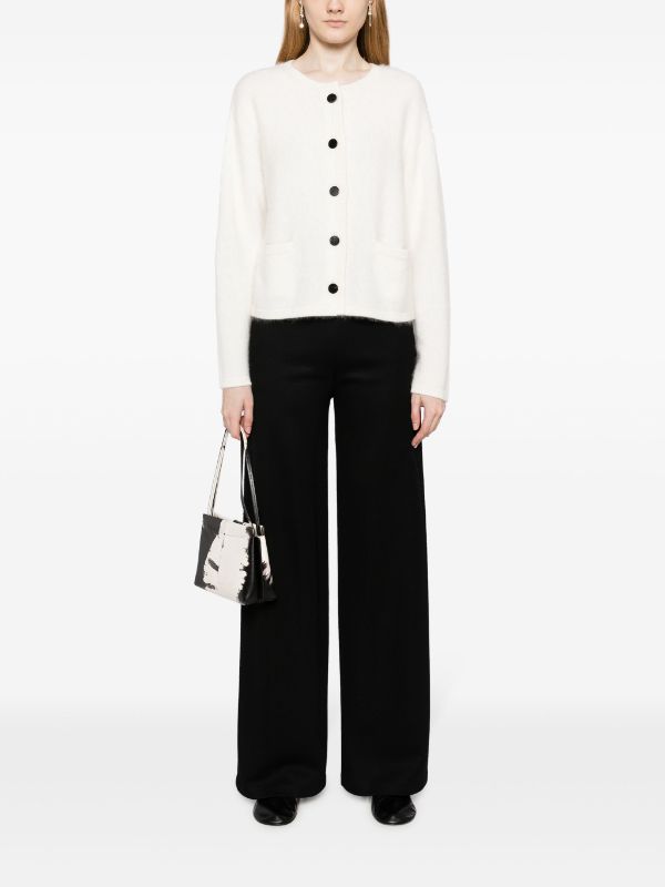 White Kiana cashmere cardigan, LISA YANG