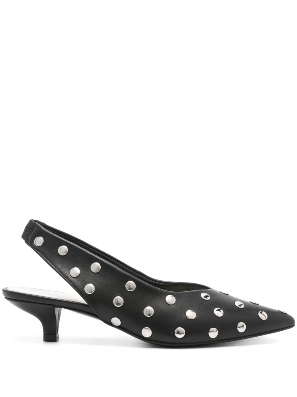 Bimba Y Lola 45mm Studded Leather Pumps In Black