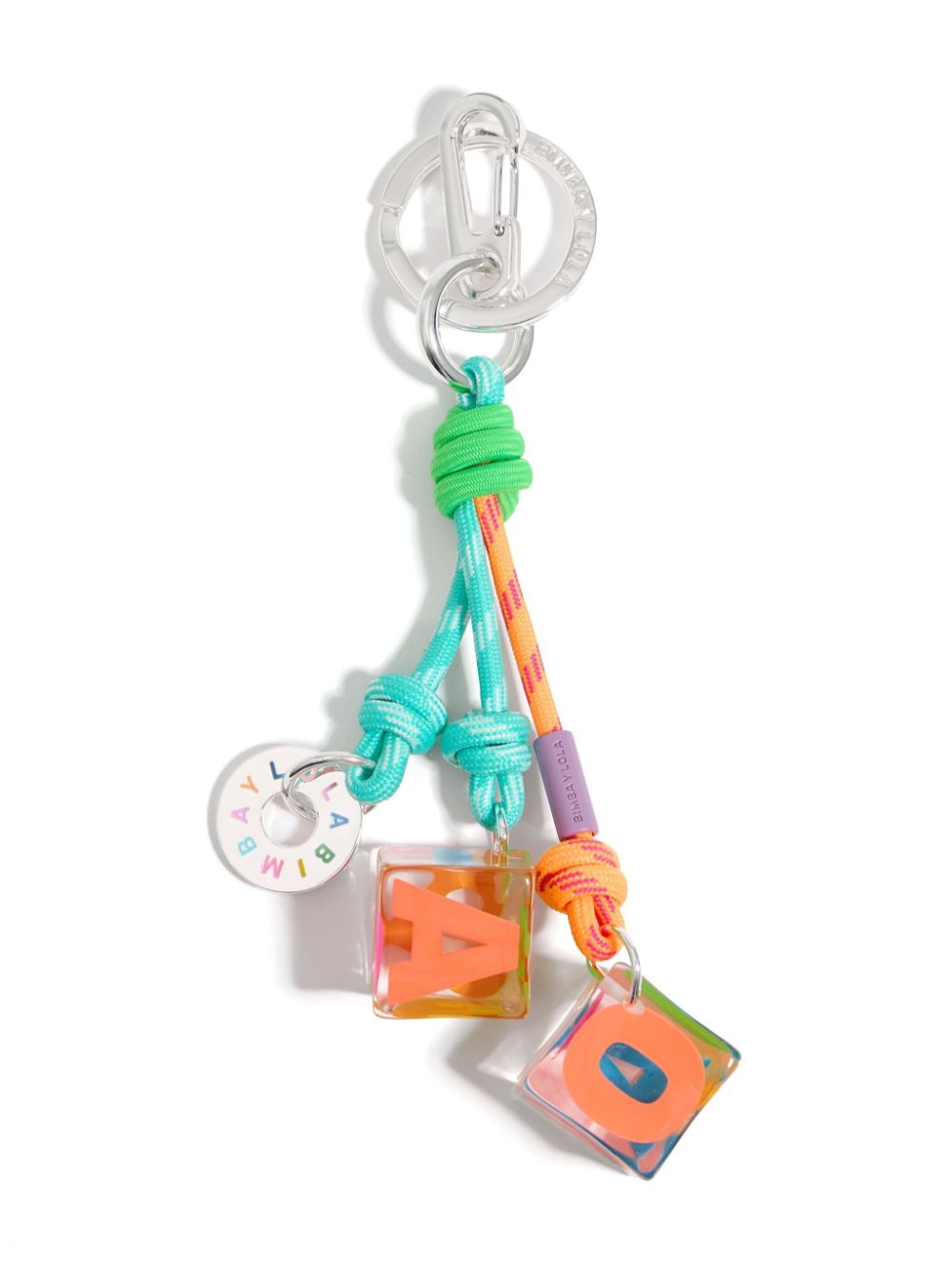 Bimba y Lola logo-charm Key Ring | Silver | FARFETCH