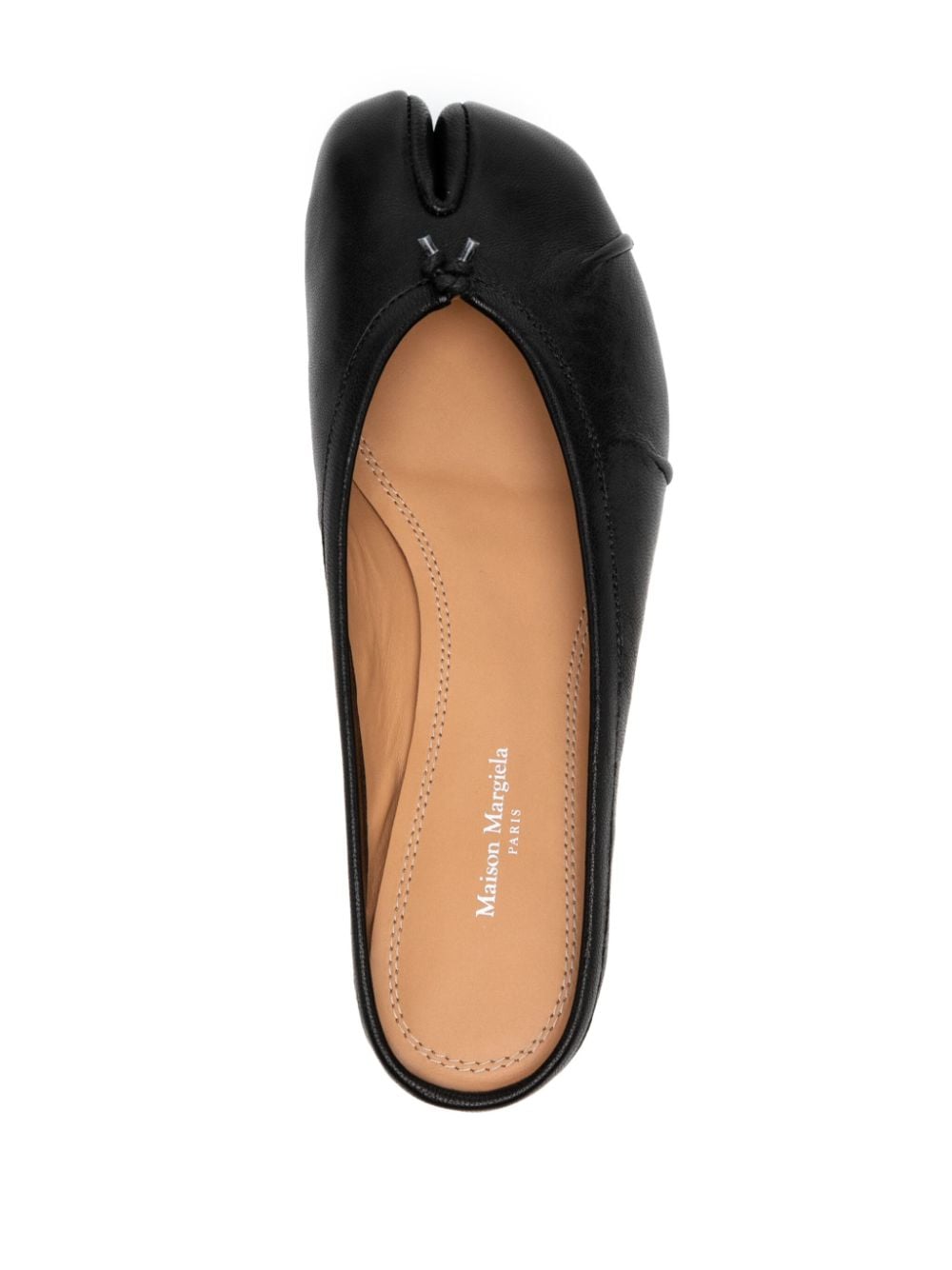 Maison Margiela Tabi leather mules Black