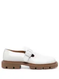 Maison Margiela Ivy leather monk loafers - White