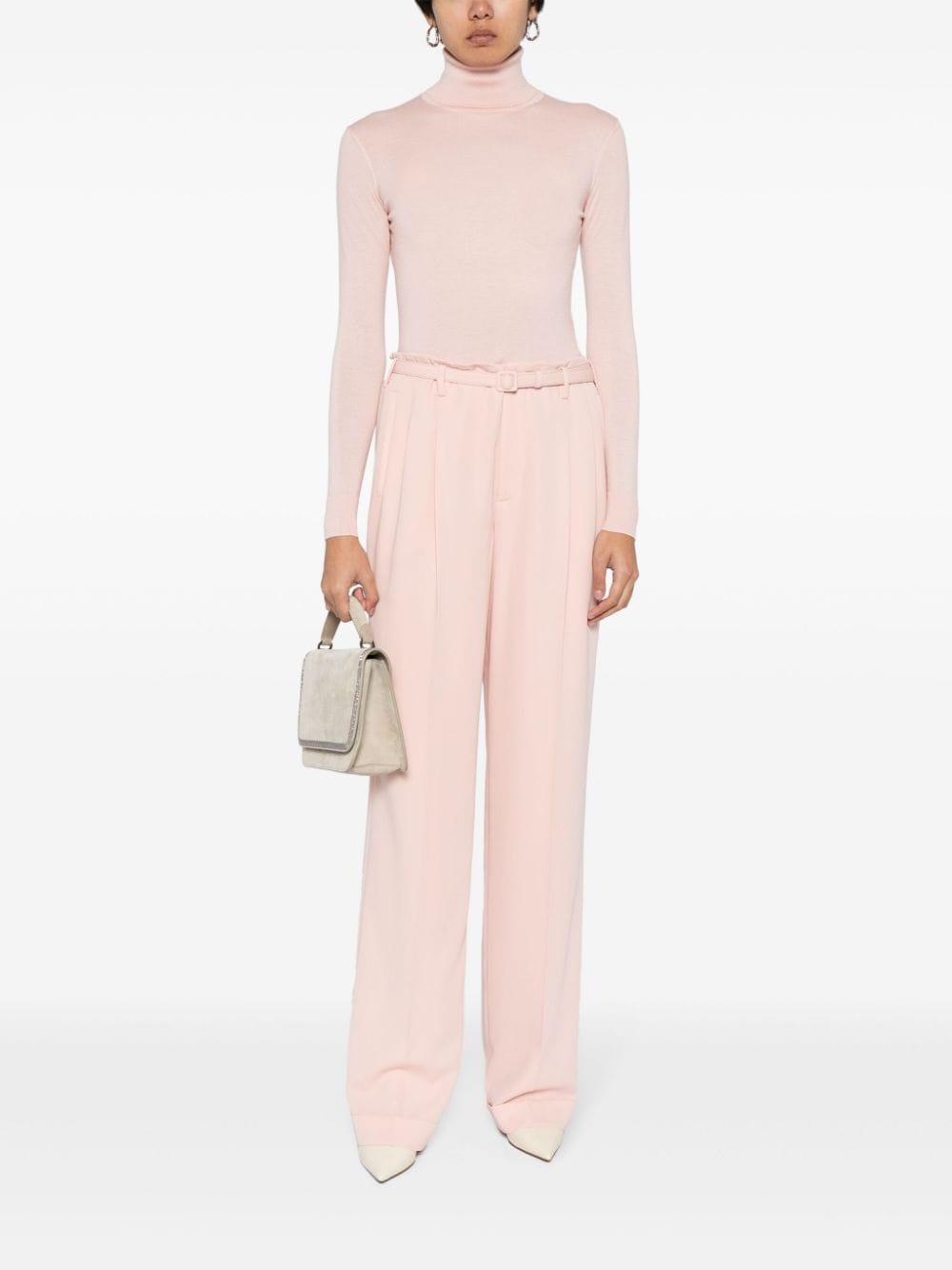 Shop Ralph Lauren Tailored Wool Trousers In Pink