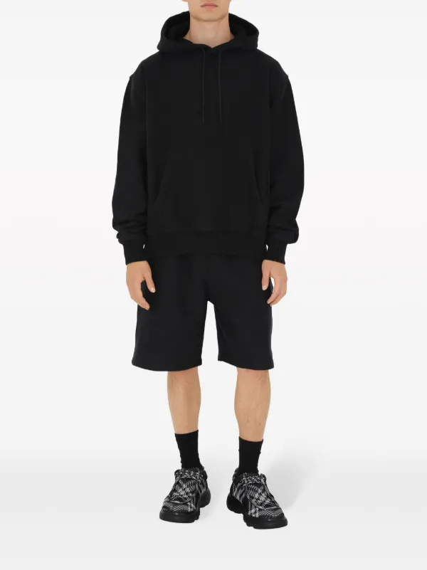 Burberry logo appliqué online cotton hoodie