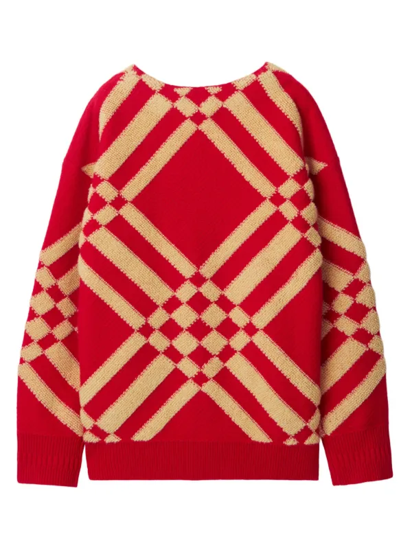 Burberry Kids check print wool cashmere Cardigan Farfetch