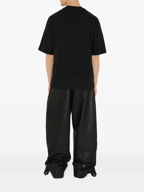 Burberry Equestrian Knight-patch Cotton T-shirt | Black