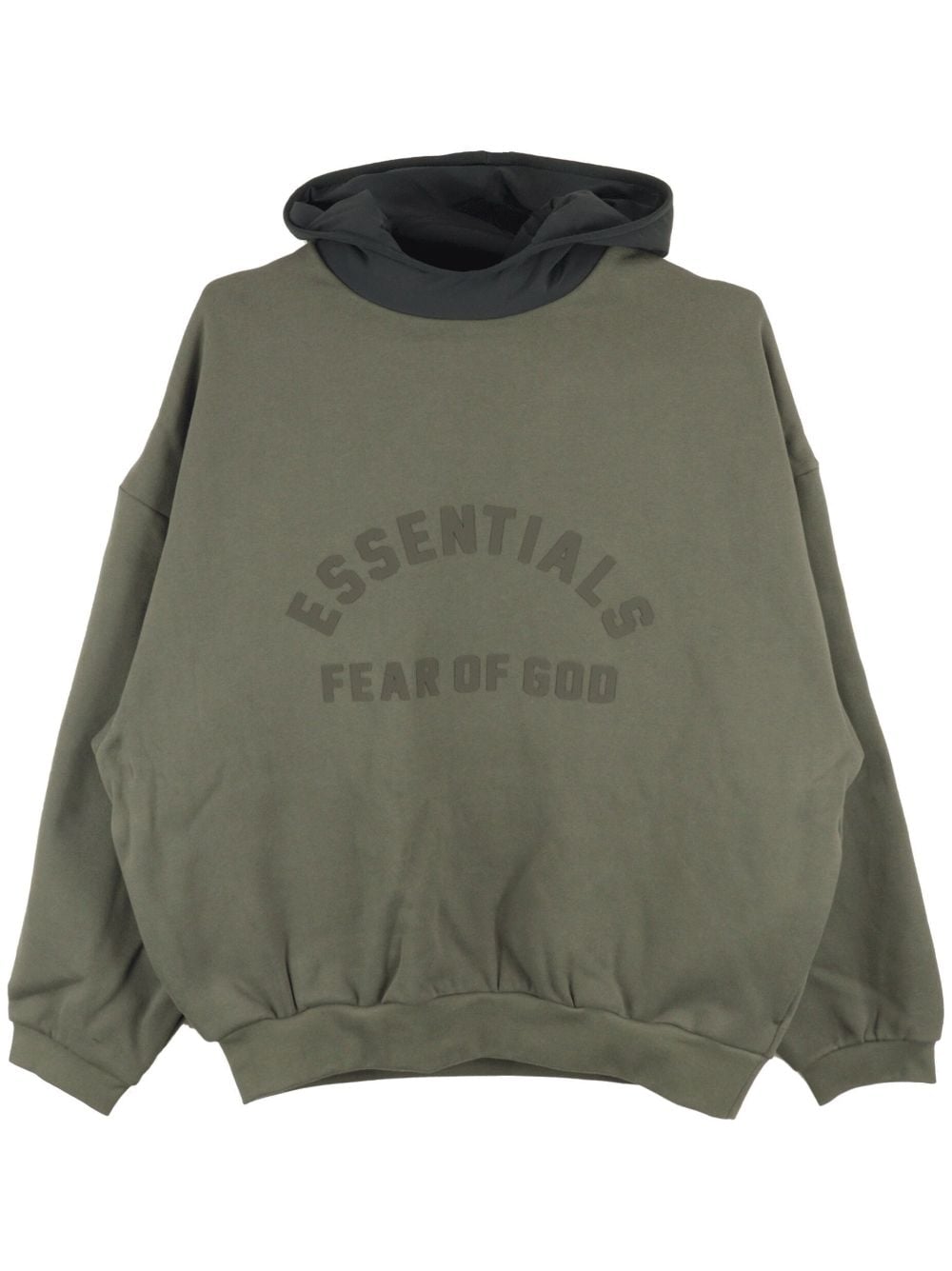 Image 1 of FEAR OF GOD ESSENTIALS logo-print hoodie