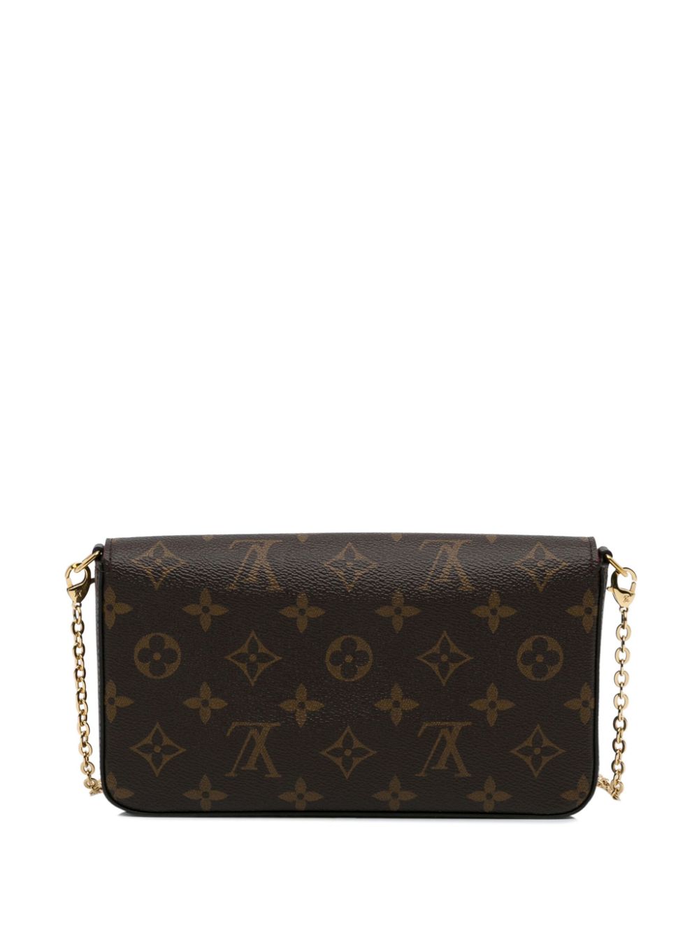 Louis Vuitton 2020 pre-owned Monogram Pochette Felicie shoulder bag - Bruin