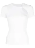Helmut Lang asymmetric short-sleeve top - White
