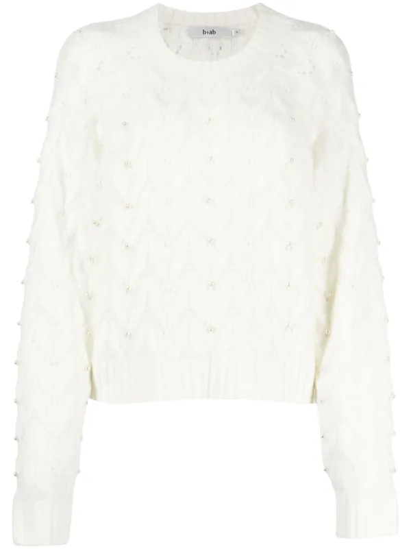 White deals pearl jumper