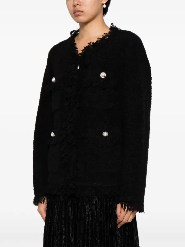 BALMAIN PARIS★13AW★イタリア製★カシュクール カーディガン 紺 BALMAIN PARIS13AWイタリア製カシュクール カーディガン 紺