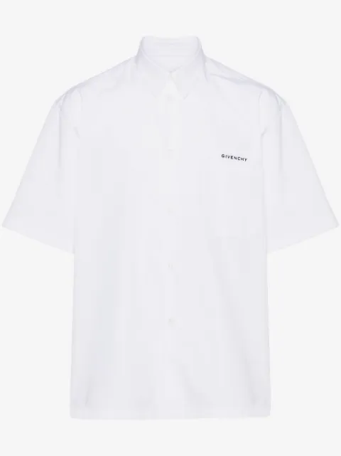 Givenchy camisa con logo estampado