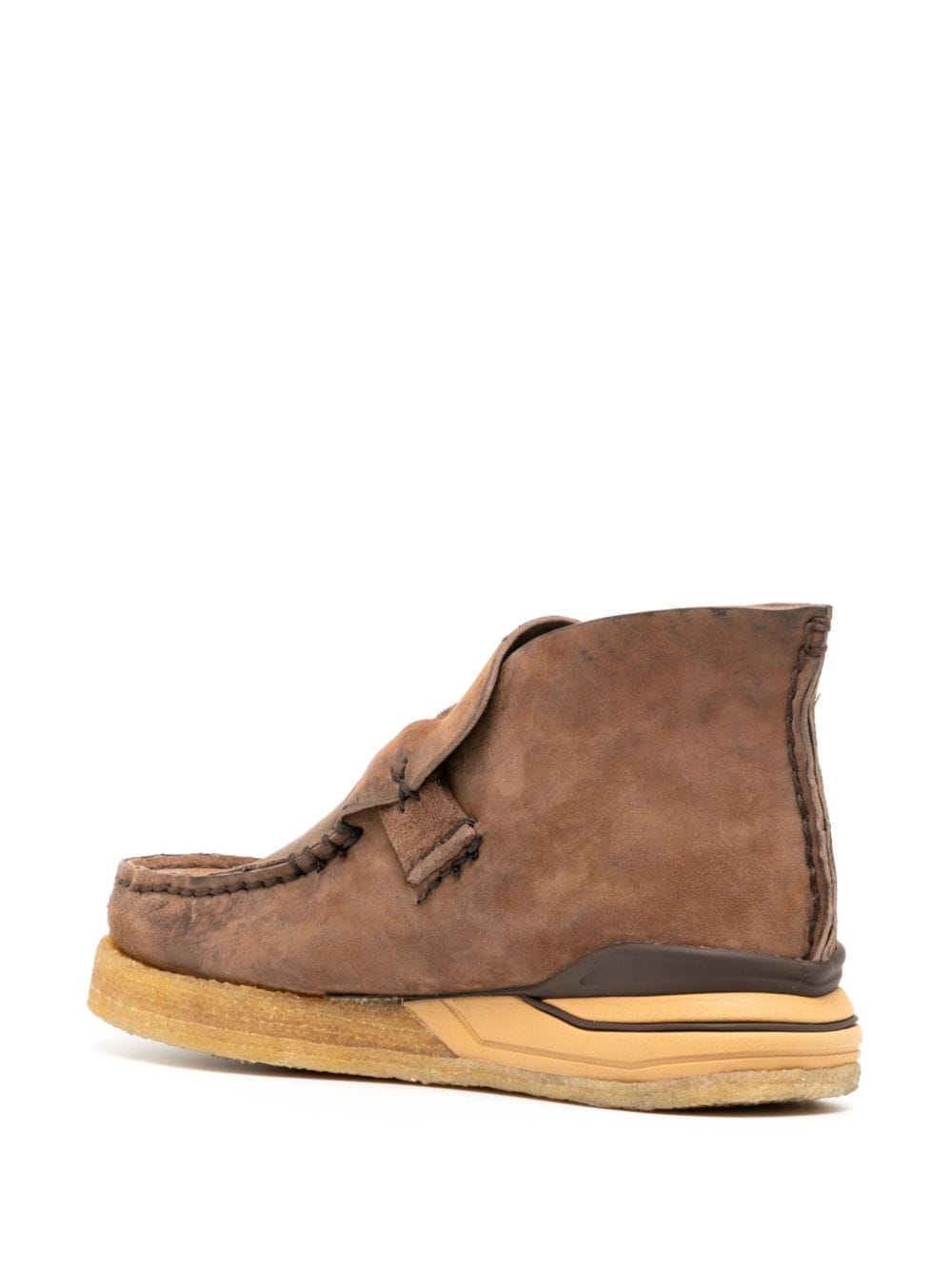 Shop Visvim Magoon Suede Boots In Brown