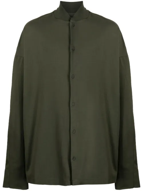 Chemise en coton à col baseball - Transit - Modalova