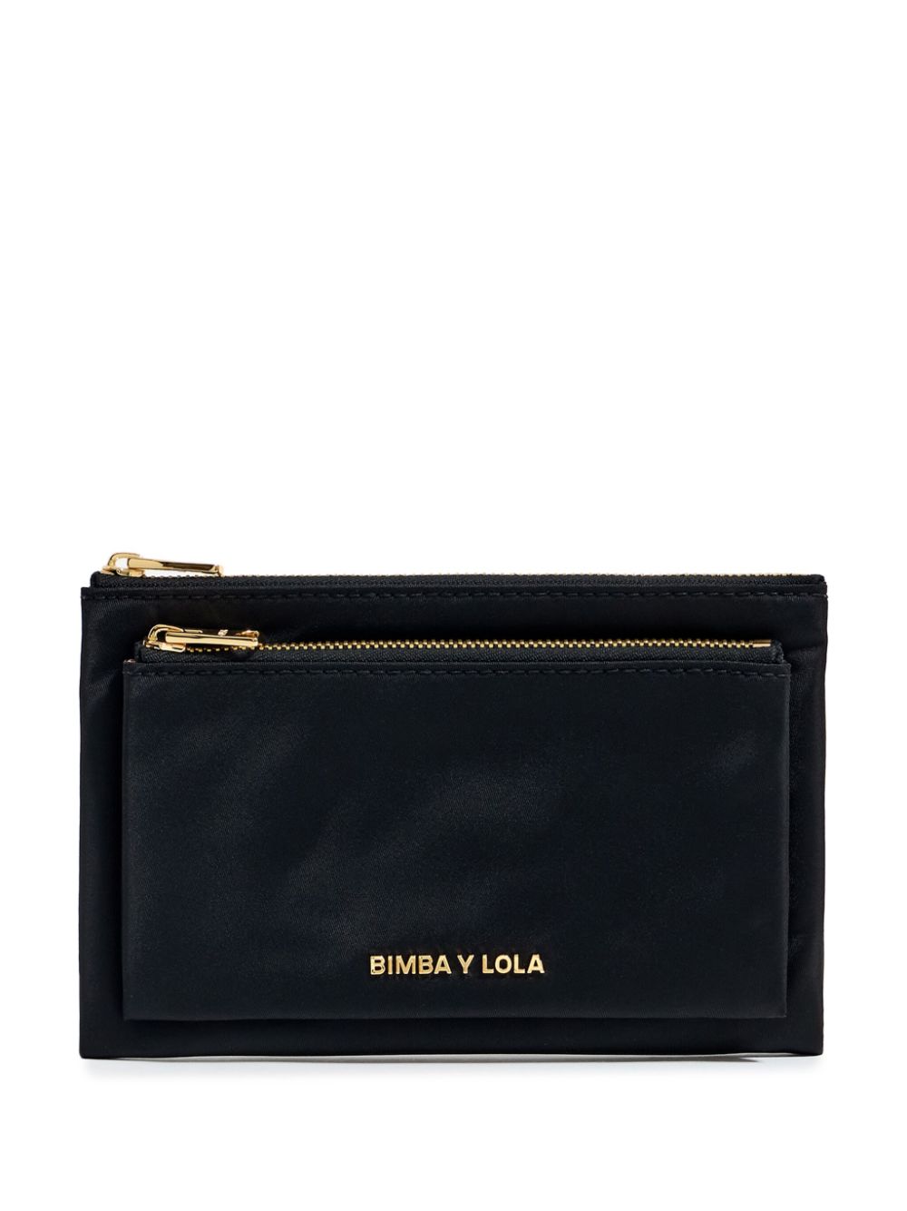 Bimba Y Lola Logo-lettering Zipped Wallet In Black