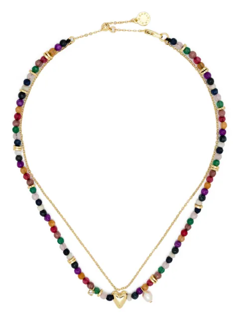 Bimba y Lola beaded double-layer necklace