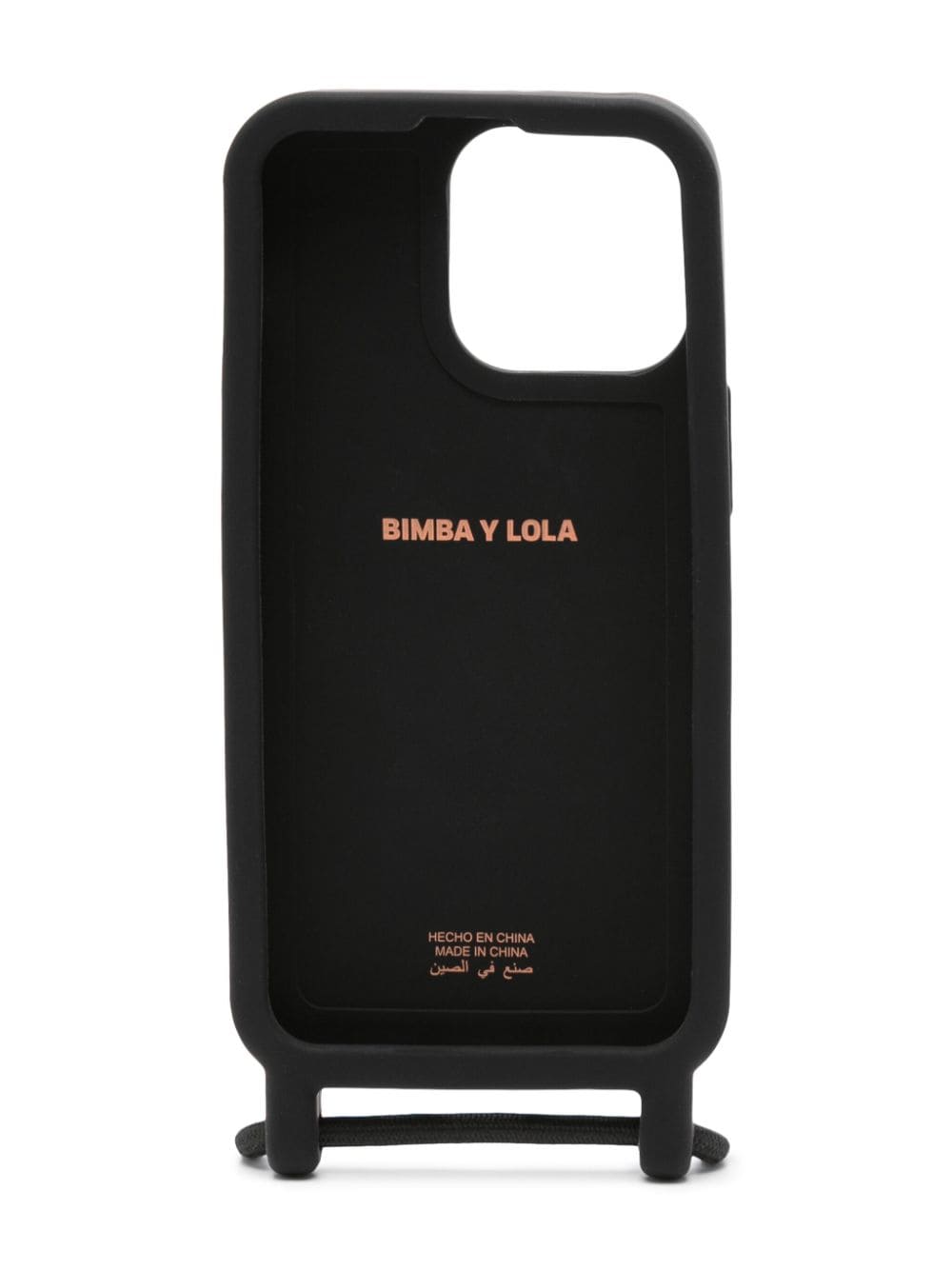 Bimba y Lola iPhone 14 Pro hoesje met logo-reliëf Zwart