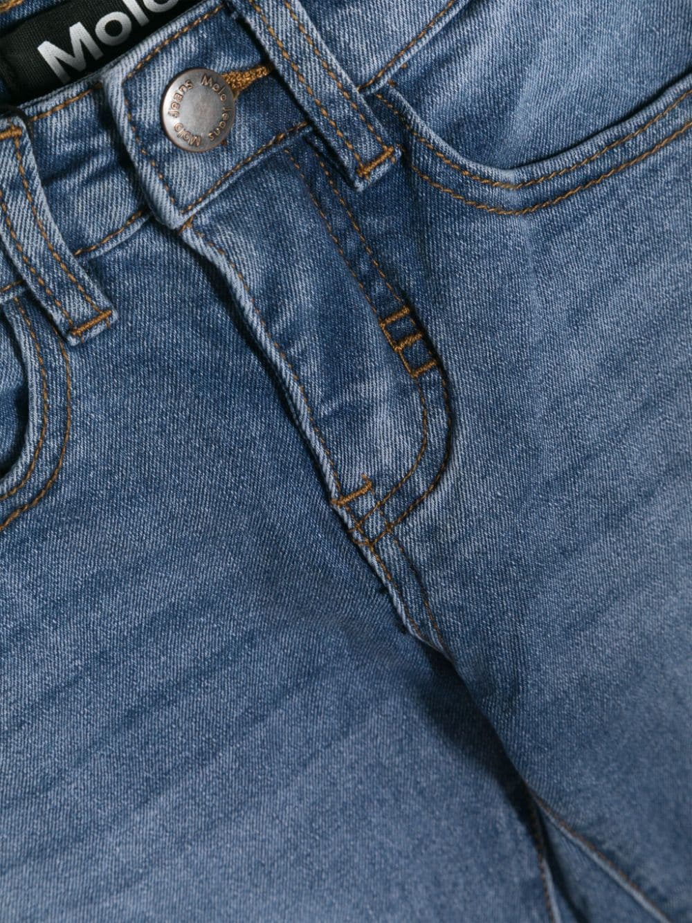 Shop Molo Aksel Slim-cut Jeans In Blue