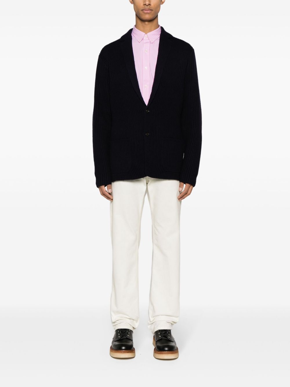 Polo Ralph Lauren Gestreept overhemd met geborduurd logo Roze
