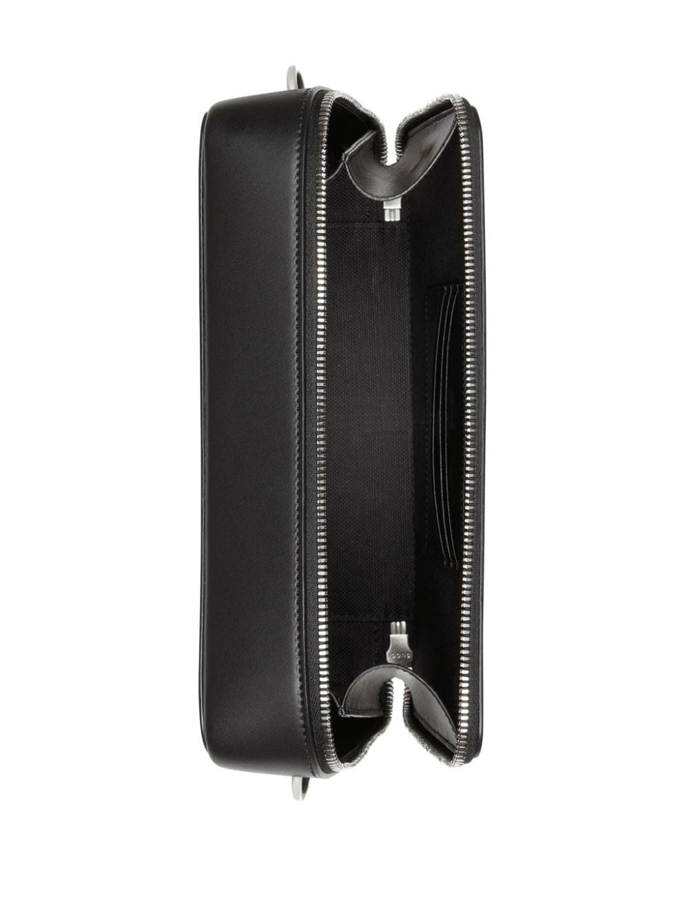 Shop Gucci Mini Gg Supreme Leather Shoulder Bag In Grey