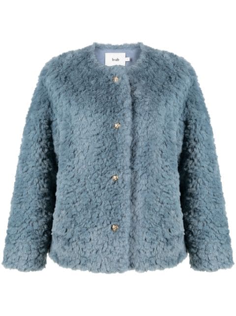 faux-fur short jacket 