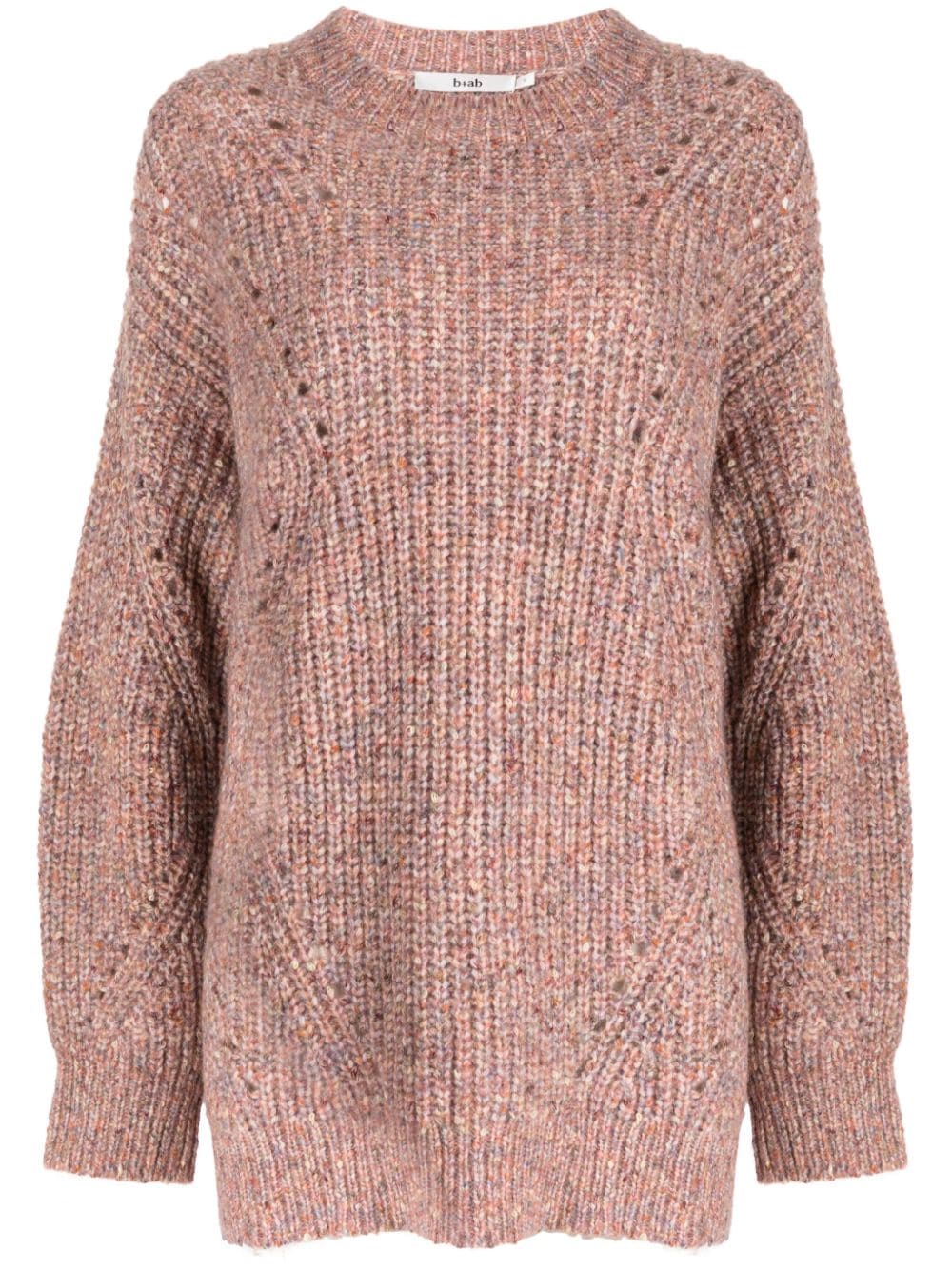B+ab Crew-neck Knitted Jumper In Multicolour