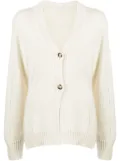 Helmut Lang V-neck tailored cardigan - White