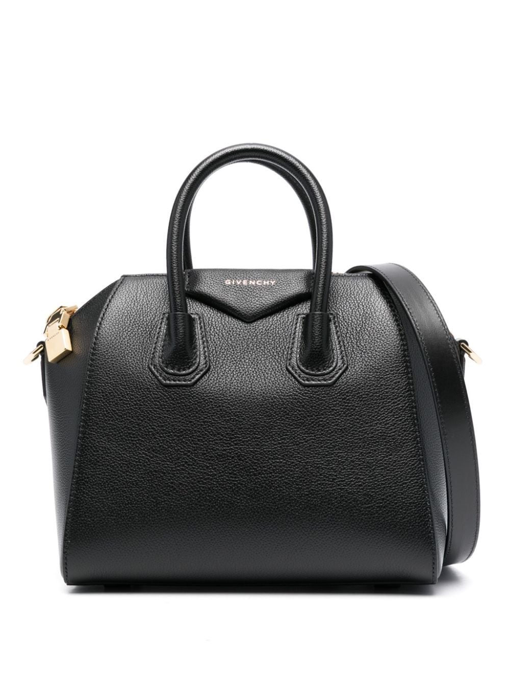 Givenchy Mini Antigona Leather Tote Bag In Black