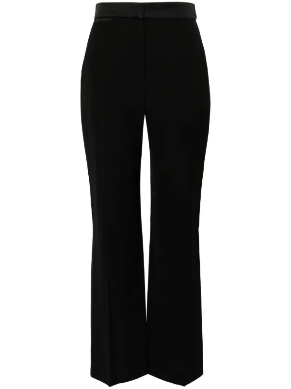 Casablanca Pressed-crease Long-length Straight-leg Trousers in Black