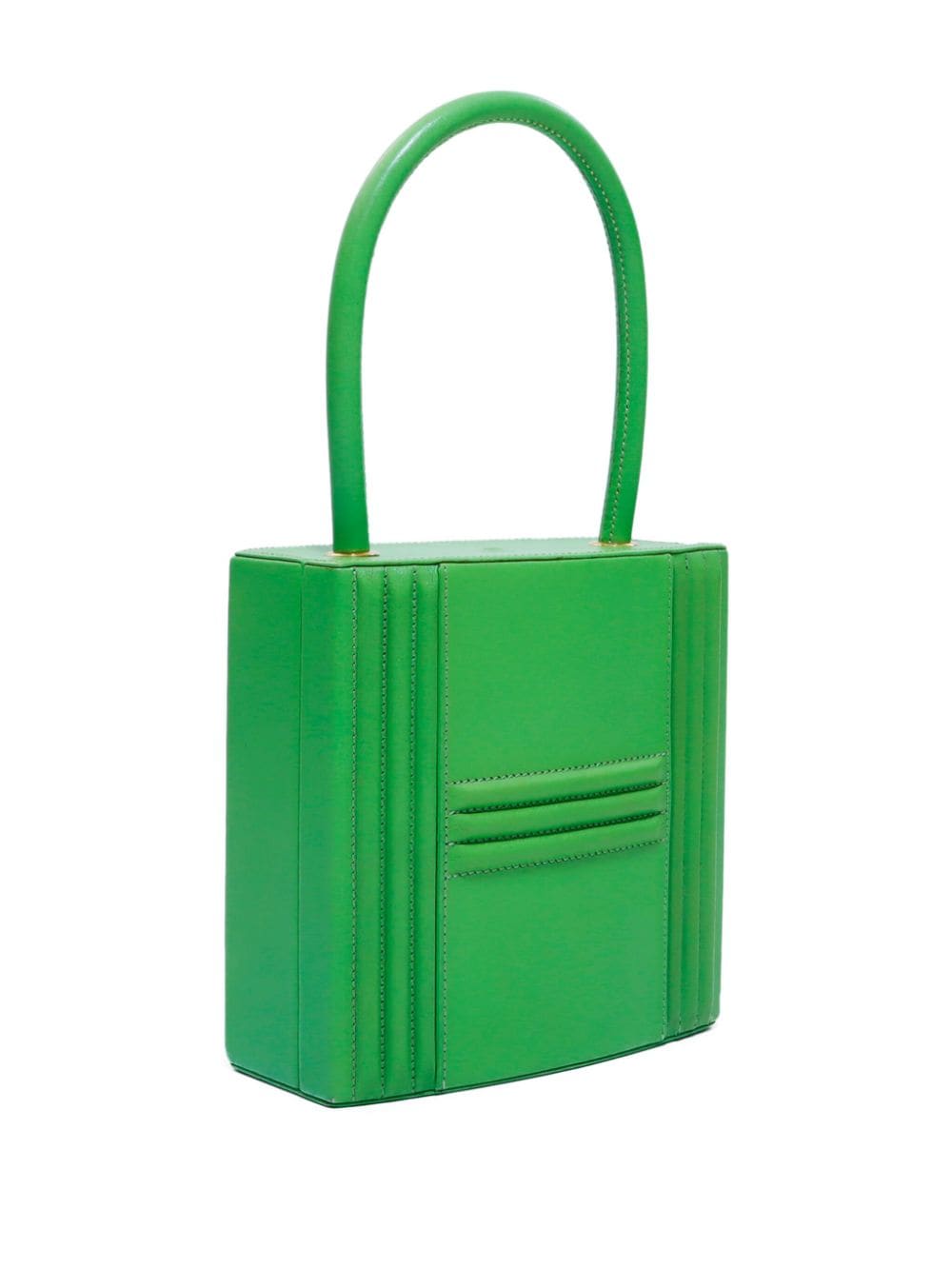 Pre-owned Hermes 1993  Cadena Kelly Handbag In Green